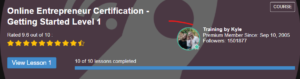 online entrepreneur certification level 1