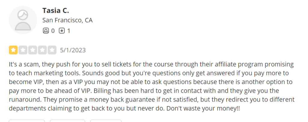 Negative reviews Spectacular Smith's program