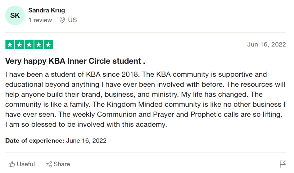 kingdom builders academy positive review