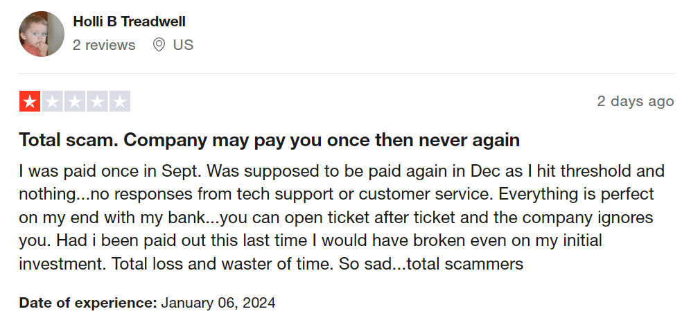 Holli B Treadwell trustpilot